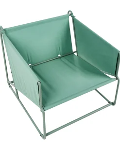 Sedia con cuscino PONTE Metallo Verde