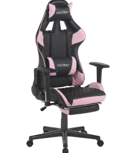 Sedia da gaming VICTORY Pelle sintetica Rosa
