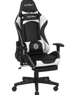 Sedia da gaming VICTORY Pelle sintetica Bianco
