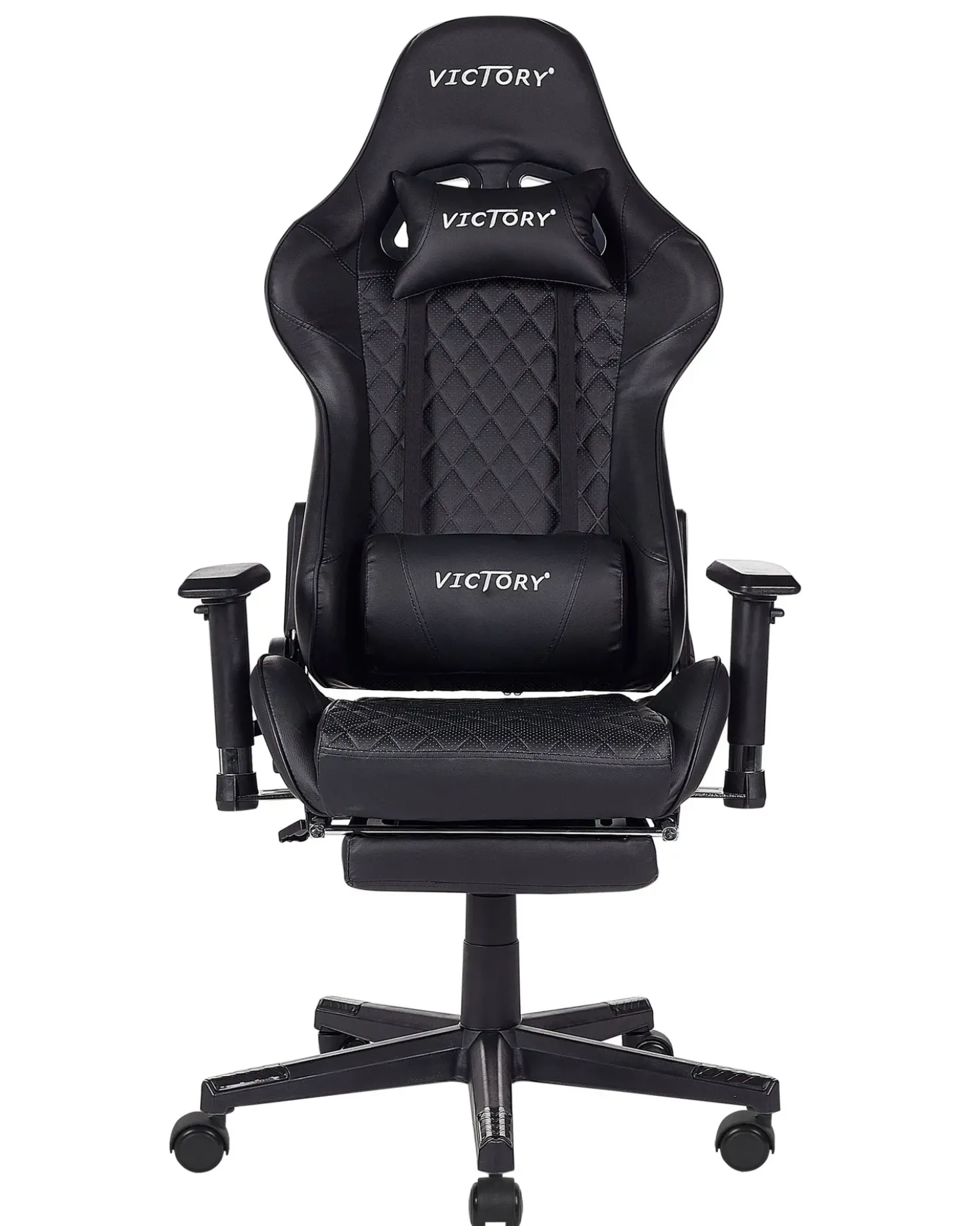Sedia da gaming VICTORY Pelle sintetica Nero
