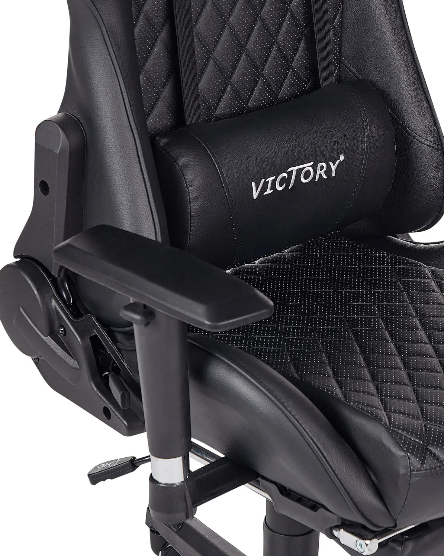 Sedia da gaming VICTORY Pelle sintetica Nero