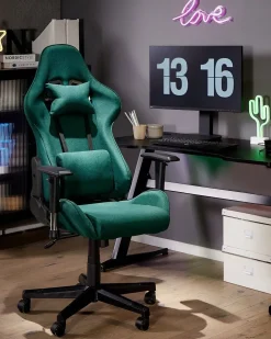 Sedia da gaming WARRIOR Verde scuro