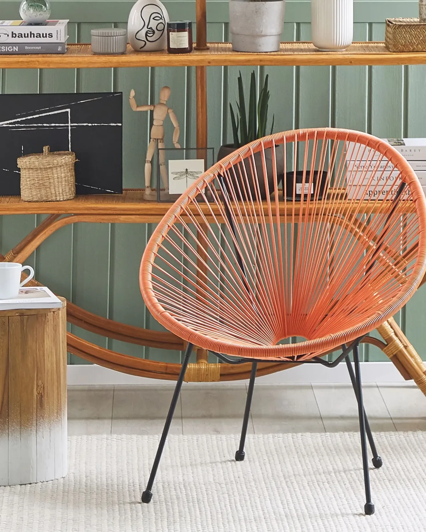 Sedia da giardino ACAPULCO II Rattan sintetico (PE) Arancione