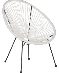 Sedia da giardino ACAPULCO II Rattan sintetico (PE) Bianco