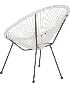 Sedia da giardino ACAPULCO II Rattan sintetico (PE) Bianco