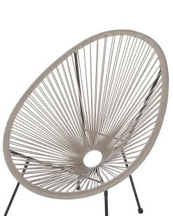 Sedia da giardino ACAPULCO II Rattan sintetico (PE) Grigio chiaro