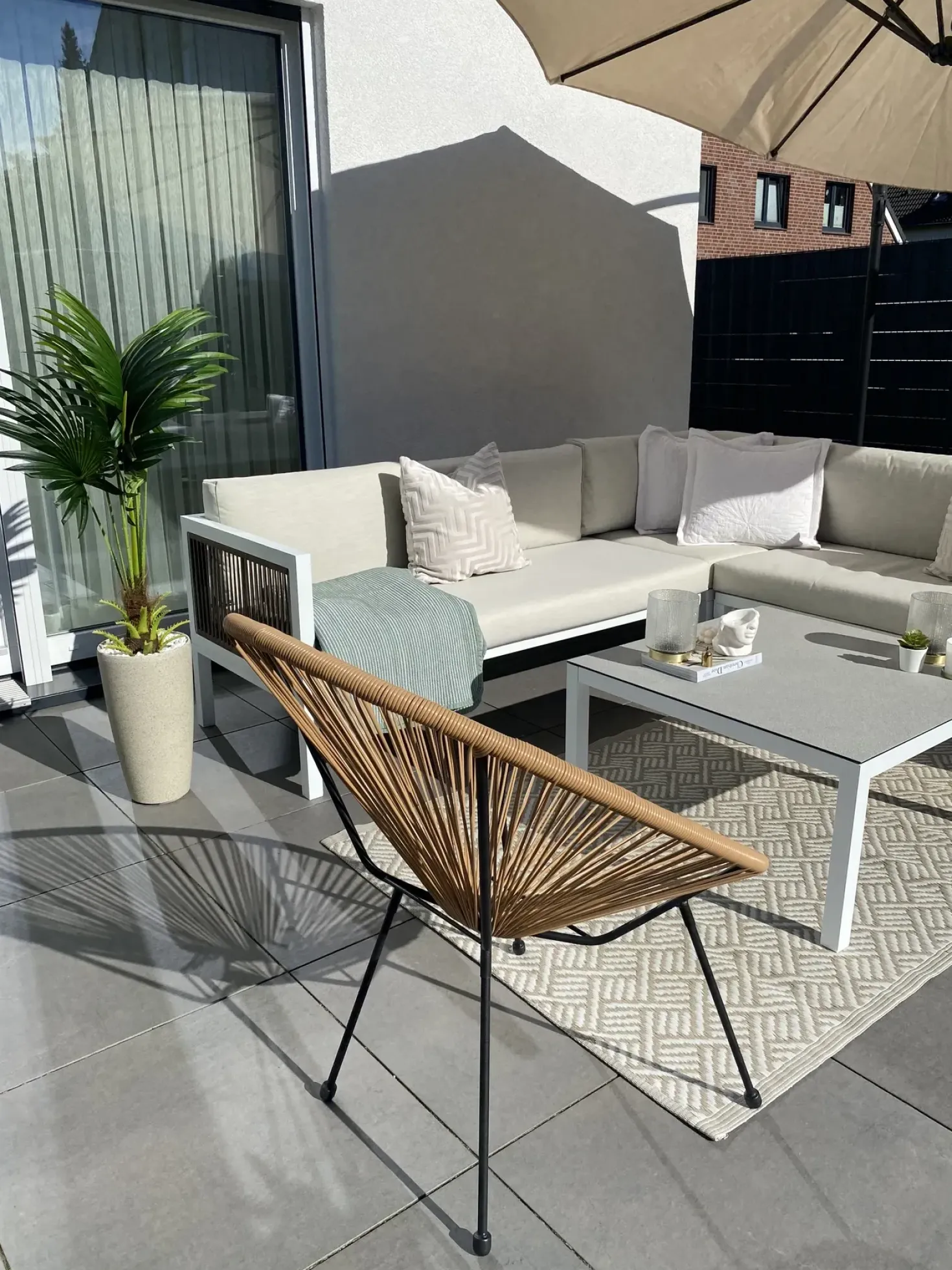 Sedia da giardino ACAPULCO II Rattan sintetico (PE) Naturale