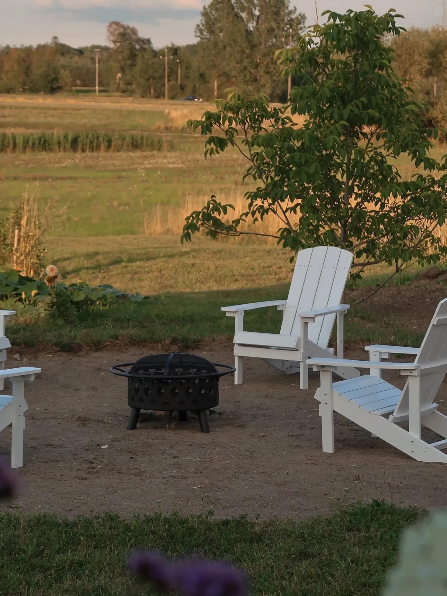 Sedia da giardino ADIRONDACK Bianco