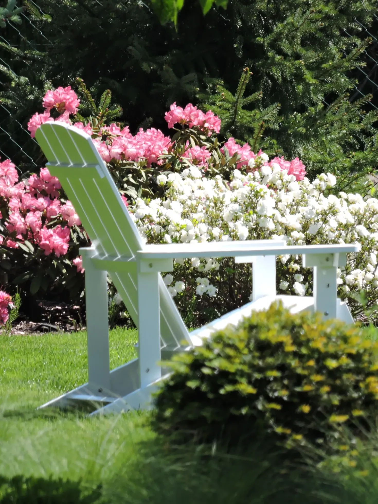 Sedia da giardino ADIRONDACK Bianco