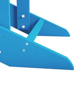 Sedia da giardino ADIRONDACK con poggiapiedi Blu