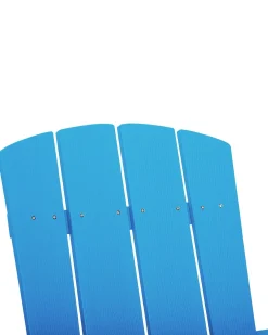 Sedia da giardino ADIRONDACK con poggiapiedi Blu