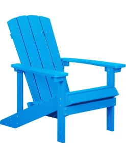 Sedia da giardino ADIRONDACK con poggiapiedi Blu