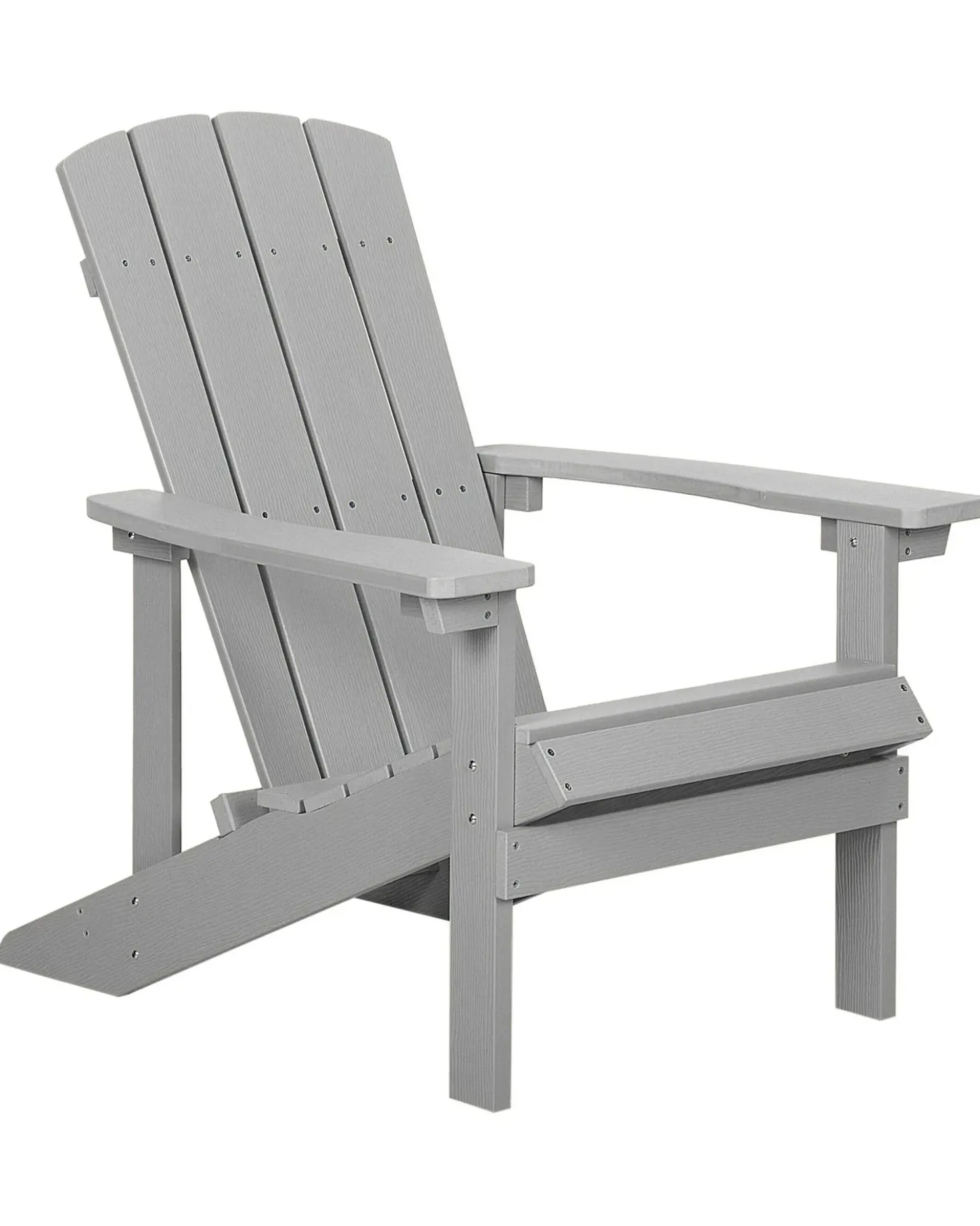 Sedia da giardino ADIRONDACK con poggiapiedi Grigio chiaro