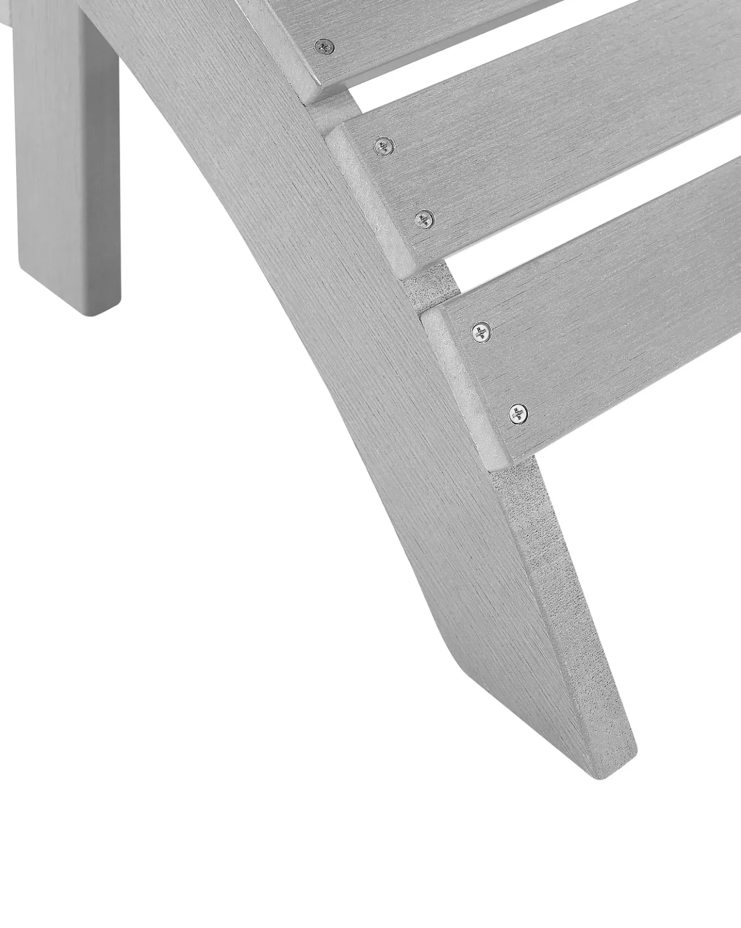 Sedia da giardino ADIRONDACK con poggiapiedi Grigio chiaro