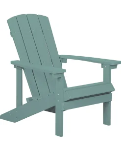 Sedia da giardino ADIRONDACK con poggiapiedi Turchese