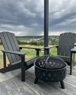 Sedia da giardino ADIRONDACK Grigio scuro