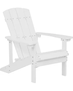 Sedia da giardino ADIRONDACK con poggiapiedi Bianco