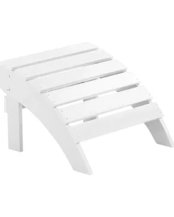 Sedia da giardino ADIRONDACK con poggiapiedi Bianco