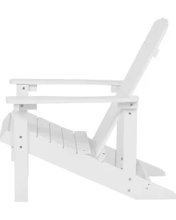 Sedia da giardino ADIRONDACK con poggiapiedi Bianco
