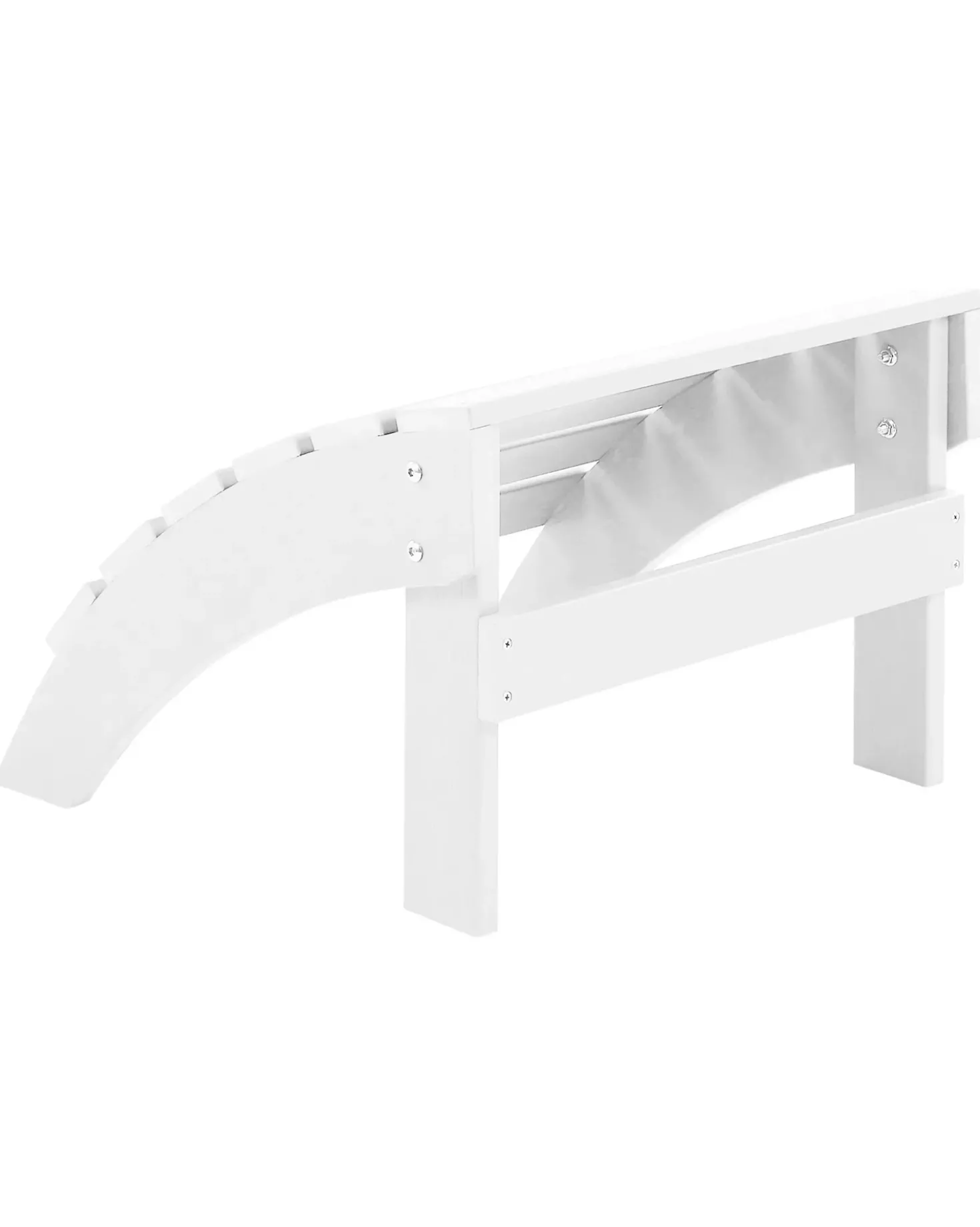 Sedia da giardino ADIRONDACK con poggiapiedi Bianco