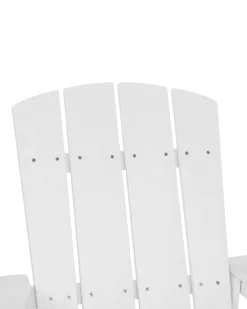 Sedia da giardino ADIRONDACK con poggiapiedi Bianco