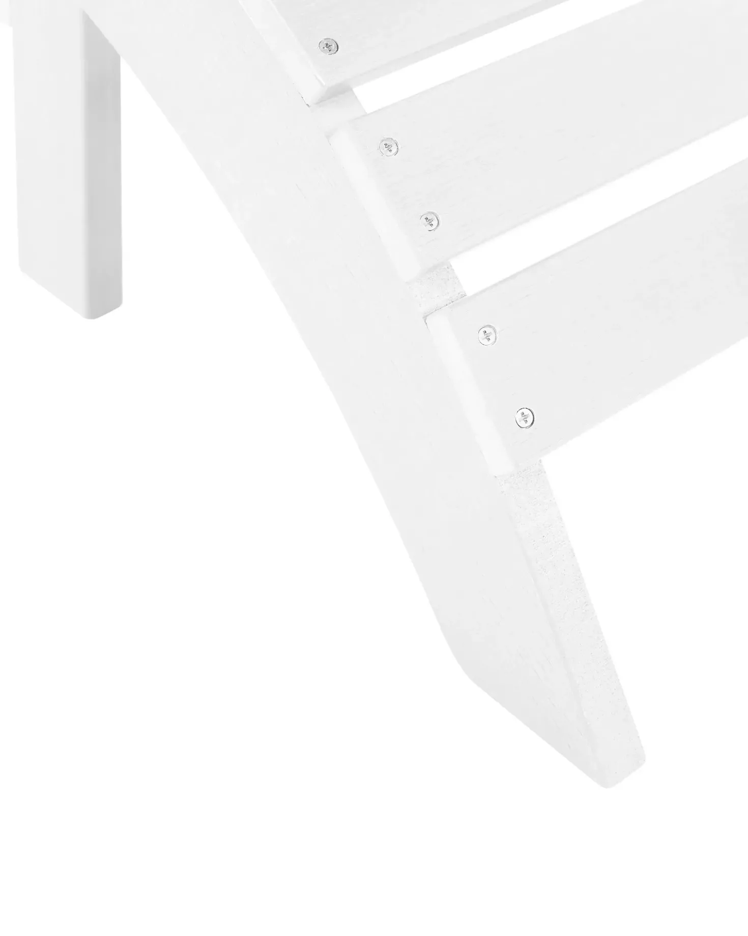 Sedia da giardino ADIRONDACK con poggiapiedi Bianco