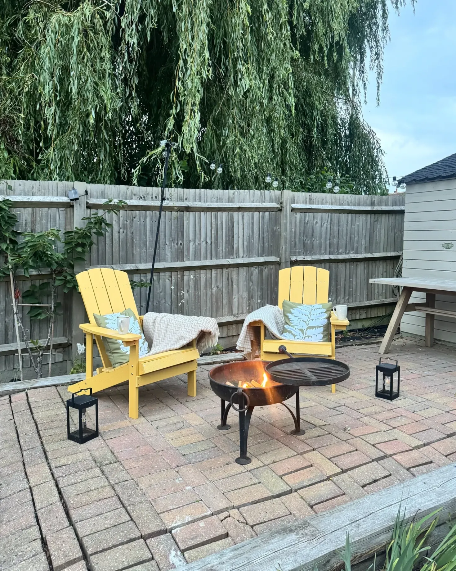 Sedia da giardino ADIRONDACK Giallo