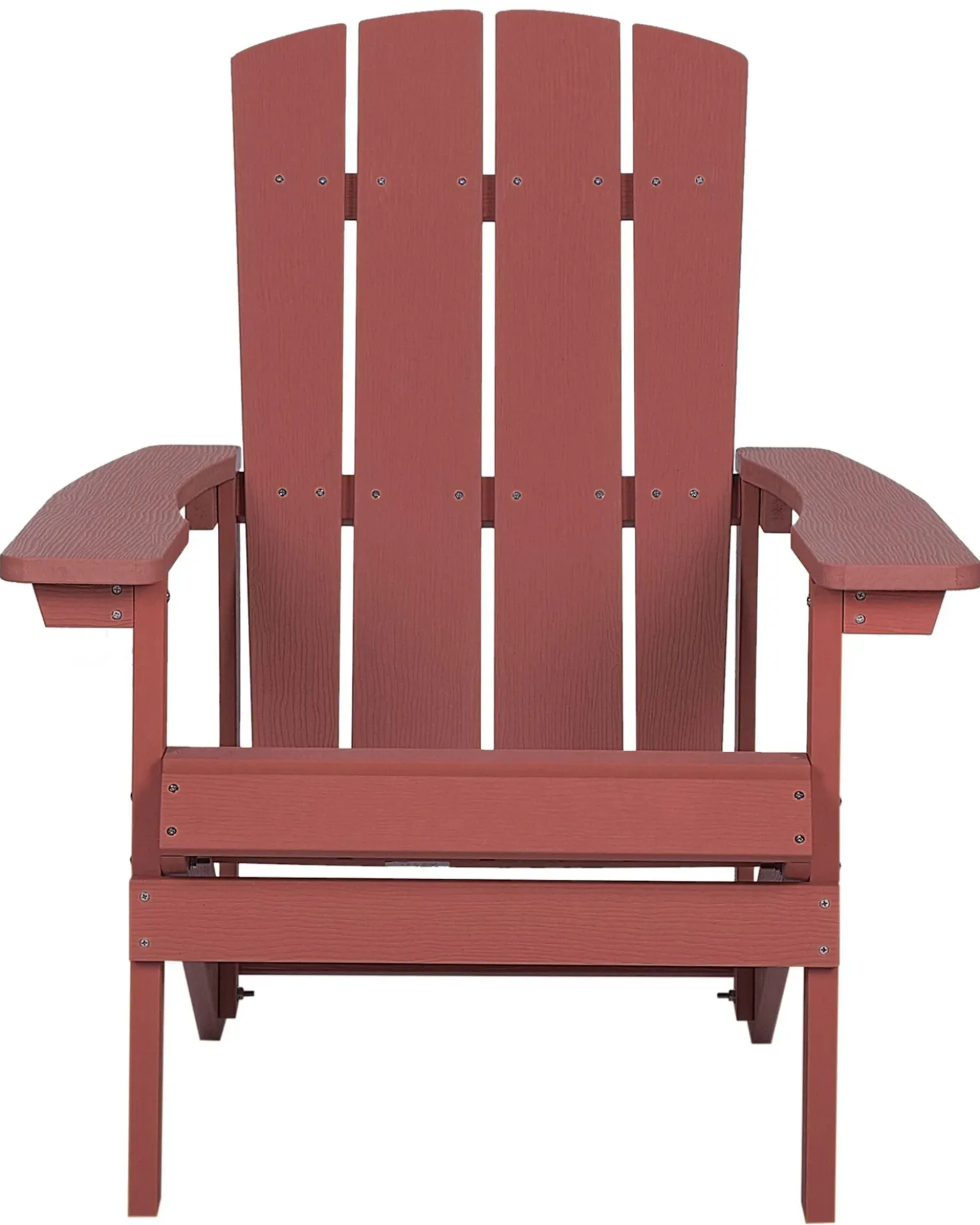Sedia da giardino ADIRONDACK con poggiapiedi Rosso