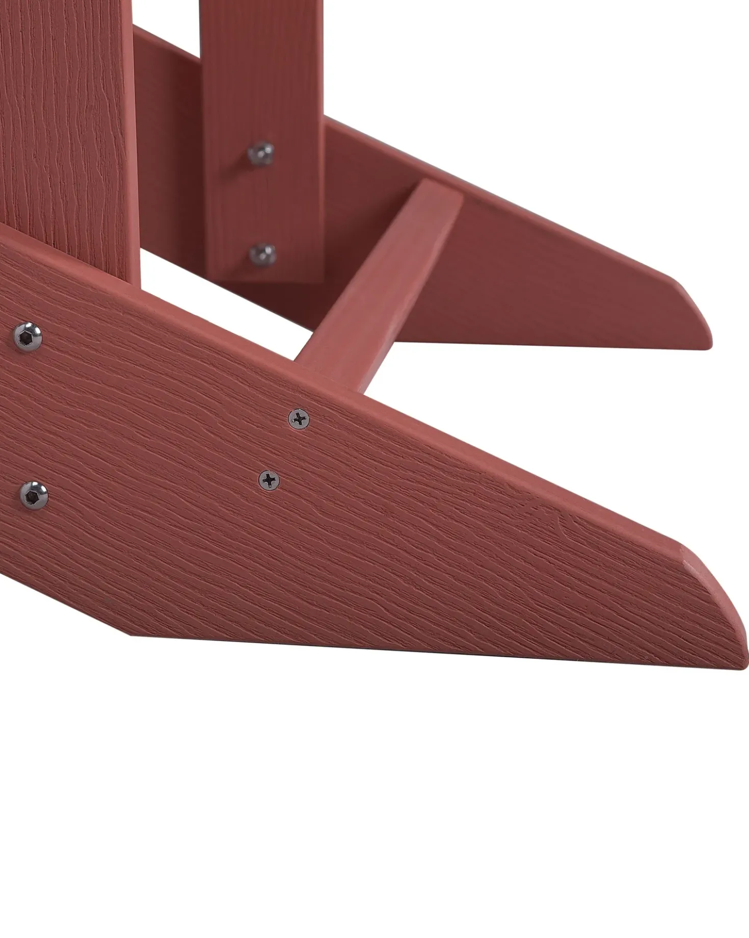 Sedia da giardino ADIRONDACK con poggiapiedi Rosso
