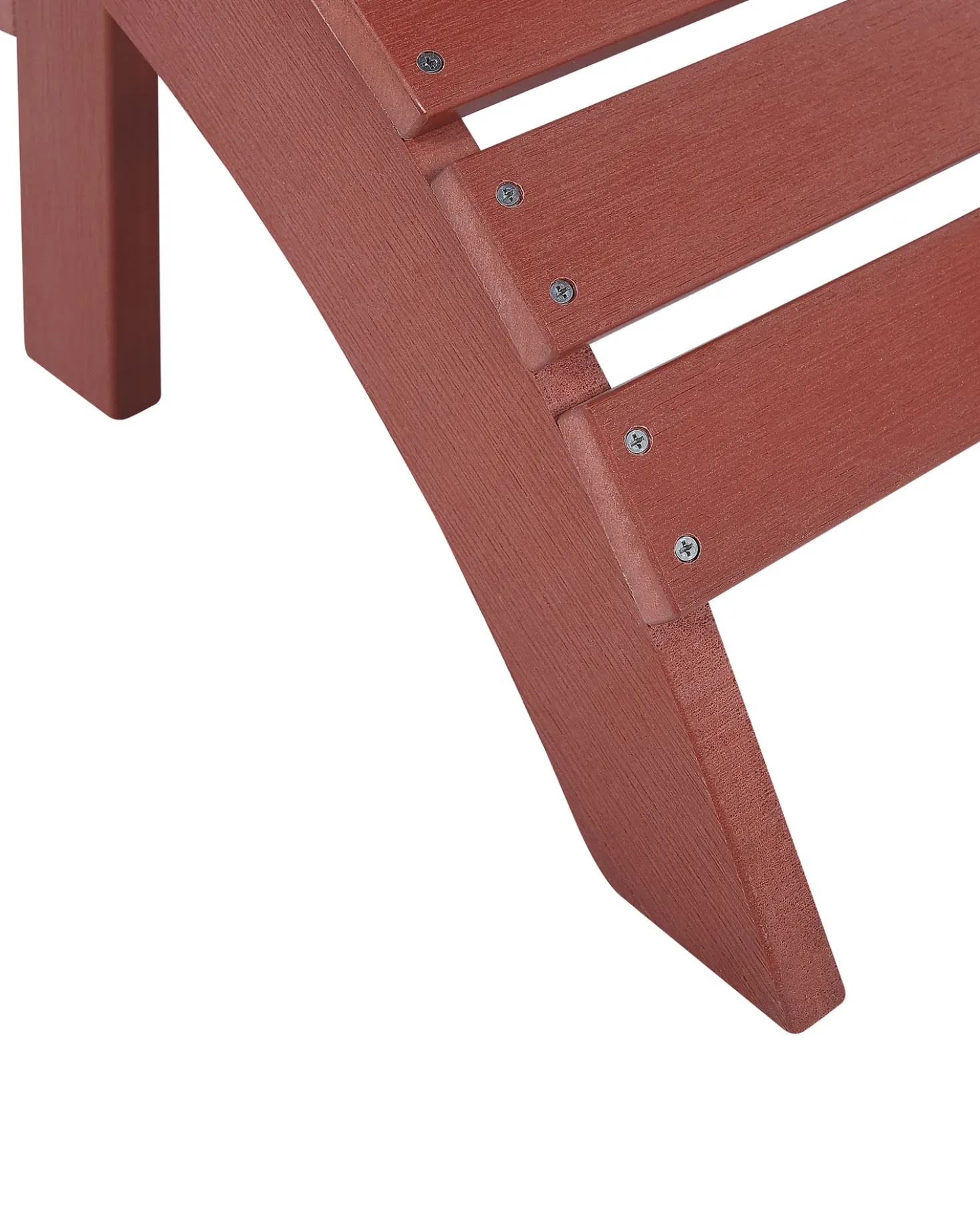 Sedia da giardino ADIRONDACK con poggiapiedi Rosso