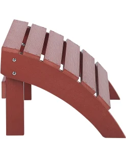 Sedia da giardino ADIRONDACK con poggiapiedi Rosso