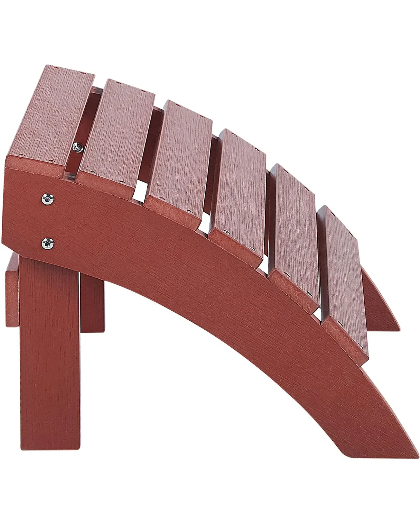 Sedia da giardino ADIRONDACK con poggiapiedi Rosso