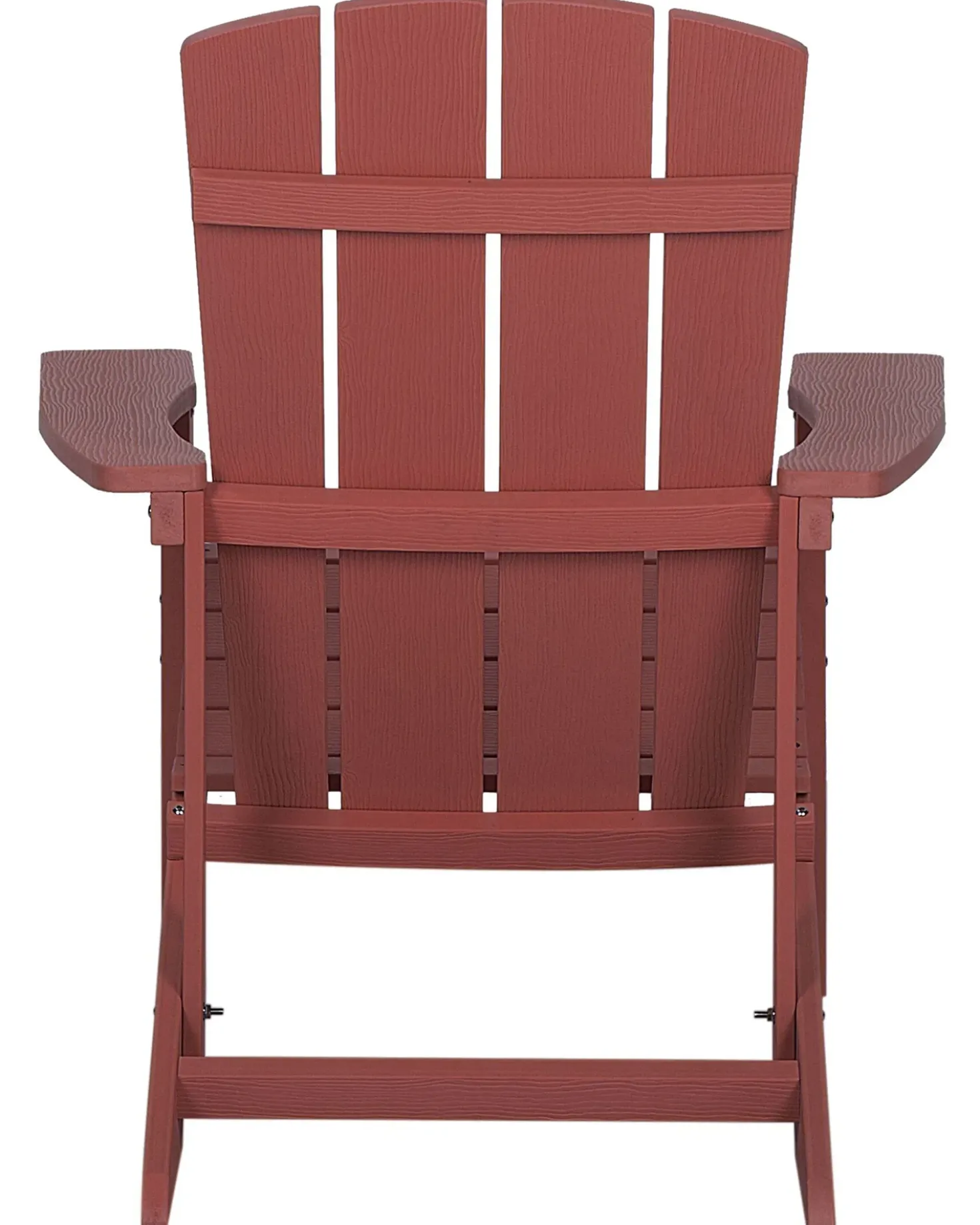 Sedia da giardino ADIRONDACK con poggiapiedi Rosso