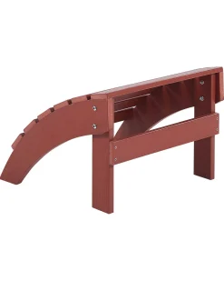 Sedia da giardino ADIRONDACK con poggiapiedi Rosso