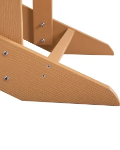 Sedia da giardino ADIRONDACK con poggiapiedi Marrone