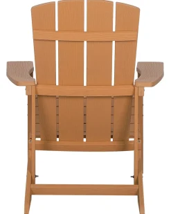 Sedia da giardino ADIRONDACK con poggiapiedi Marrone