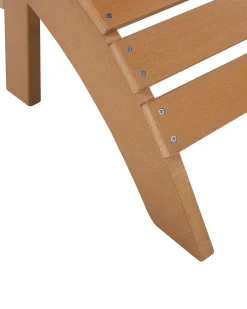 Sedia da giardino ADIRONDACK con poggiapiedi Marrone