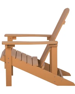 Sedia da giardino ADIRONDACK con poggiapiedi Marrone