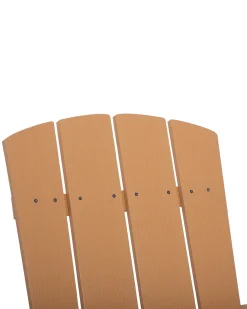 Sedia da giardino ADIRONDACK con poggiapiedi Marrone