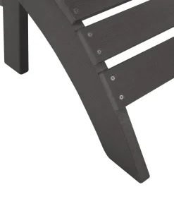 Sedia da giardino ADIRONDACK con poggiapiedi Grigio scuro
