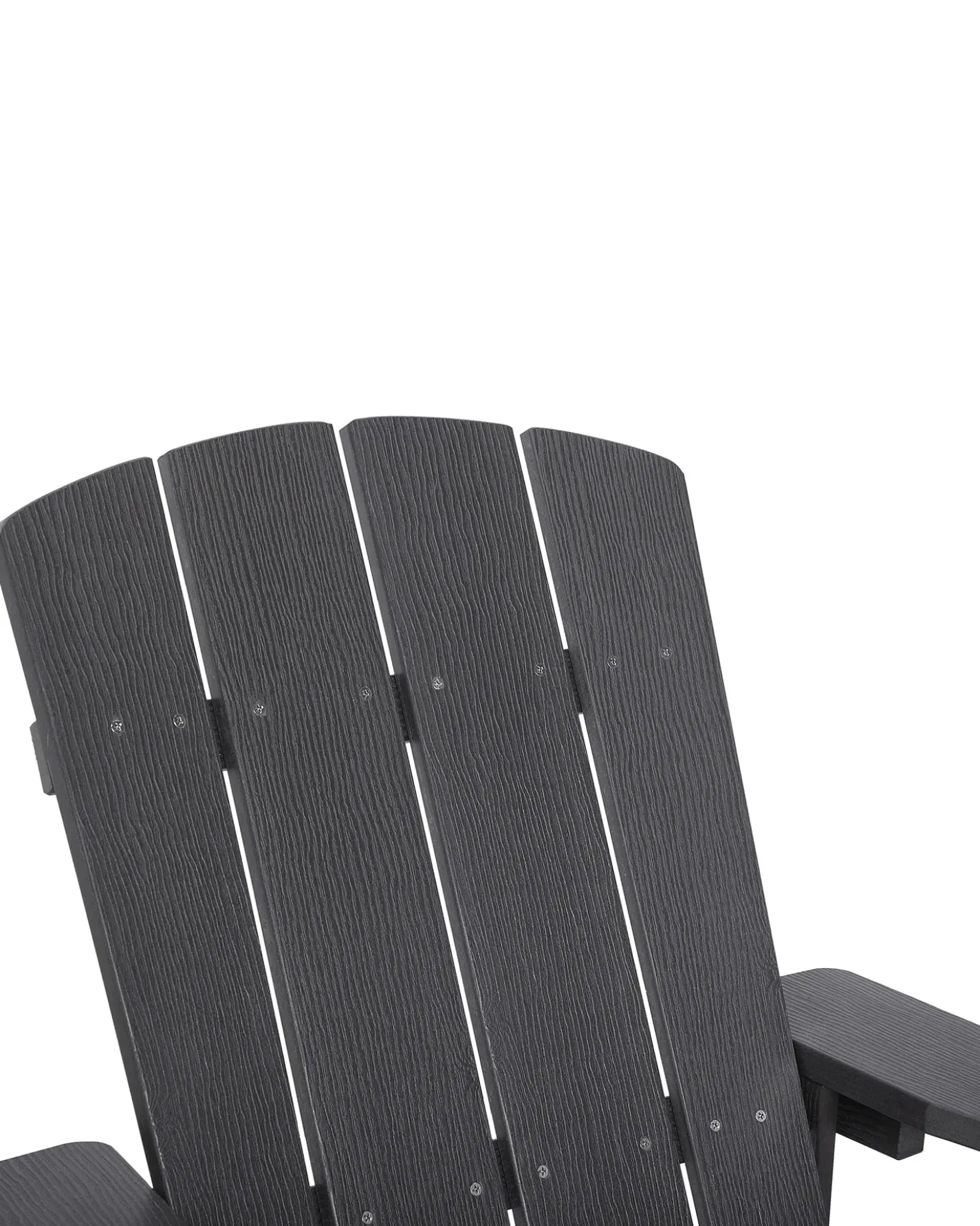 Sedia da giardino ADIRONDACK con poggiapiedi Grigio scuro