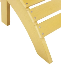 Sedia da giardino ADIRONDACK con poggiapiedi Giallo