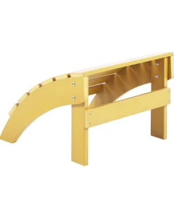 Sedia da giardino ADIRONDACK con poggiapiedi Giallo