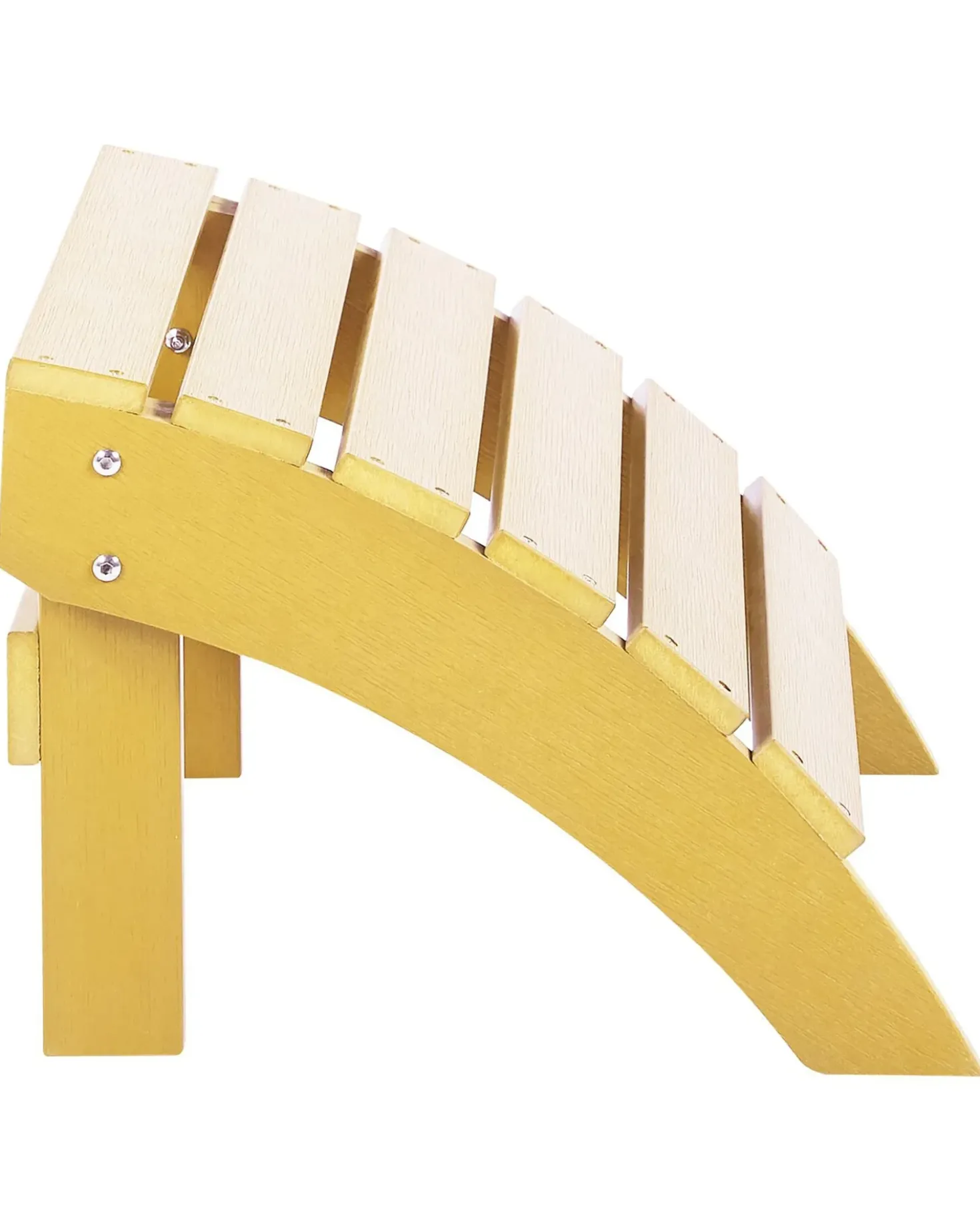 Sedia da giardino ADIRONDACK con poggiapiedi Giallo