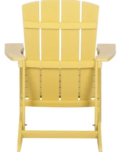 Sedia da giardino ADIRONDACK con poggiapiedi Giallo