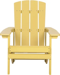 Sedia da giardino ADIRONDACK con poggiapiedi Giallo