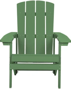 Sedia da giardino ADIRONDACK con poggiapiedi Verde
