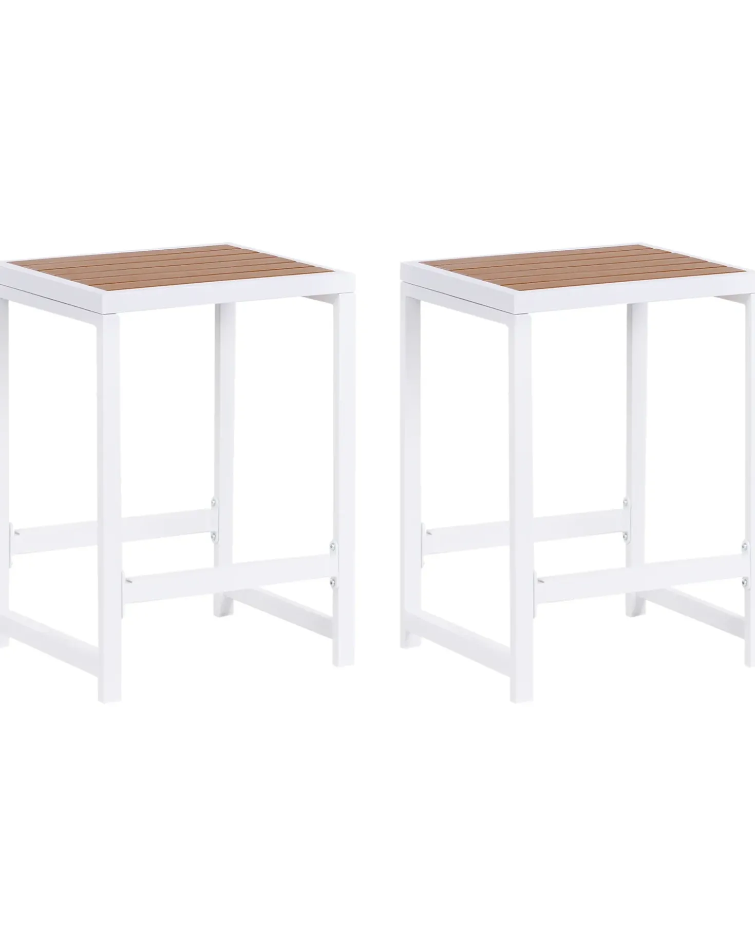 Sedia da giardino AVETRANA Metallo Marrone/Bianco