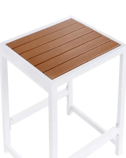 Sedia da giardino AVETRANA Metallo Marrone/Bianco