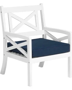 Sedia da giardino BALTIC Legno d'acacia Blu marino